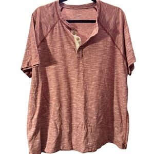 Sonoma Men's Casual Button Down Shirt in Marled Red